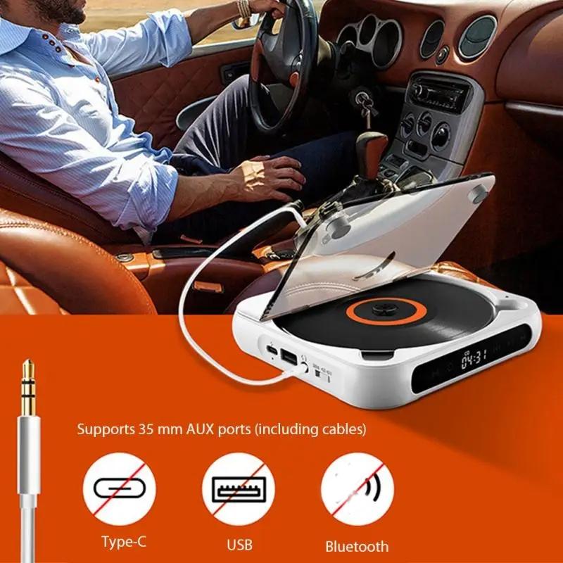 Kecag KC 918 Portable Bluetooth CD Player With Rechargeable Battery Touchscreen Controls 7