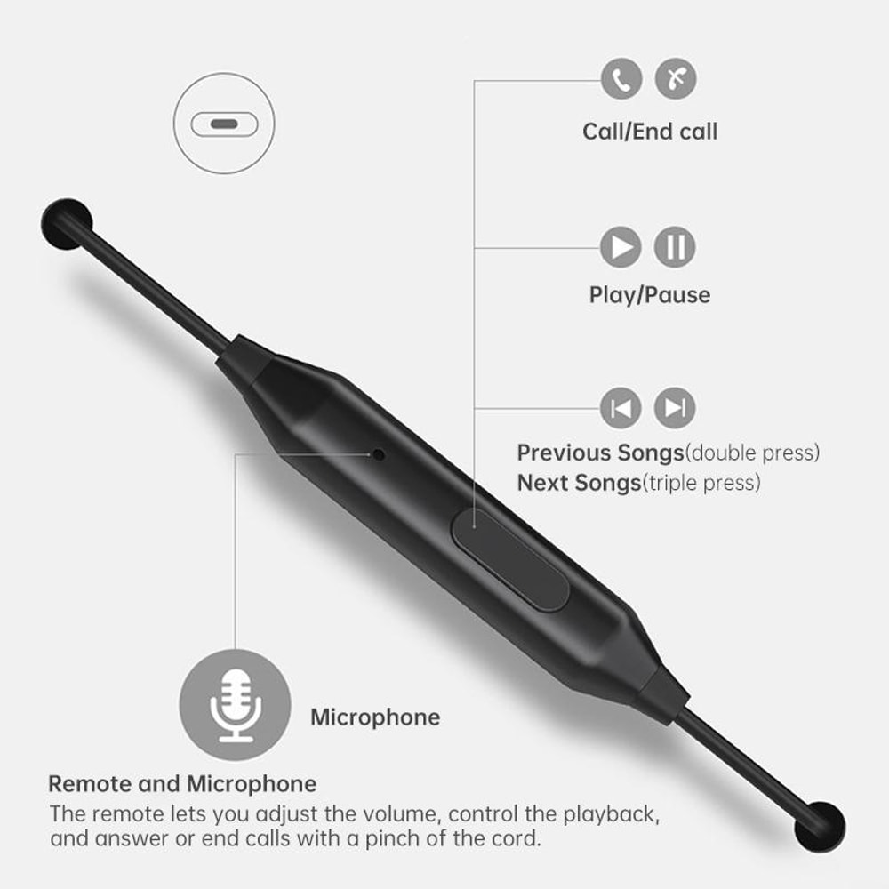 Lanzero Wired Sports Earbuds With Mic Surround Sound For Running Gaming Everyday Use 2