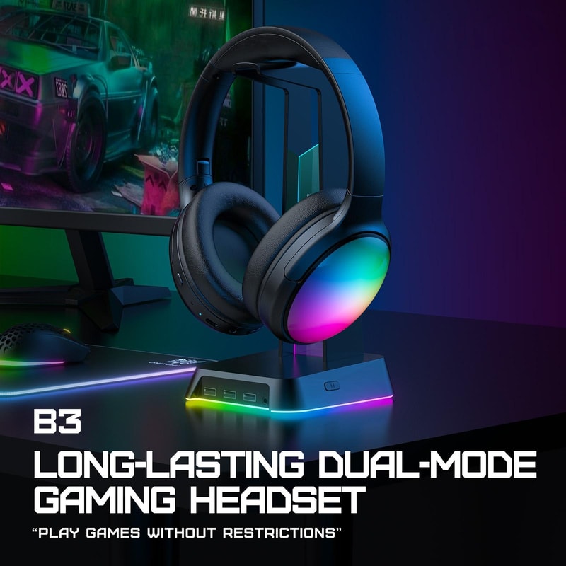 ONIKUMA B3 Wireless Gaming Headphones With Bluetooth 53 And Noise Reducing Mic 2
