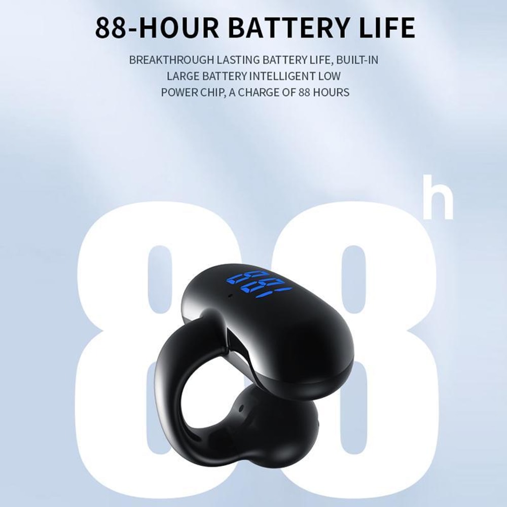 AeroSound Clip On Bluetooth Headphones With Digital Display Open Ear Comfort 4