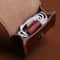 Vintage Leather Earbud Case Mini Headphone Pouch With Velvet Lining Snap Closure 6