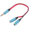 Dual Headphone Splitter Cable For Phones Tablets Car Stereo Audio Sharing 7