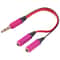 Dual Headphone Splitter Cable for Phones, Tablets & Car Stereo Audio Sharing