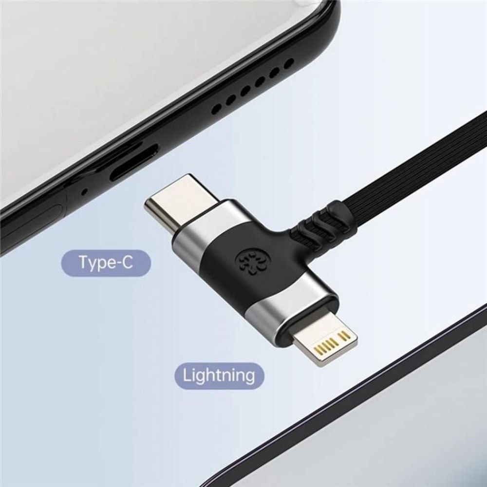 USB C Lightning To 35mm Headphone Adapter With DAC Audio And Braided Cable 2