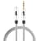 EMK Braided 35mm Audio Extension Cable With Gold Plated Connector For Headphones Speakers Laptops 0