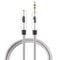 EMK Braided 35mm Audio Extension Cable With Gold Plated Connector For Headphones Speakers Laptops 0