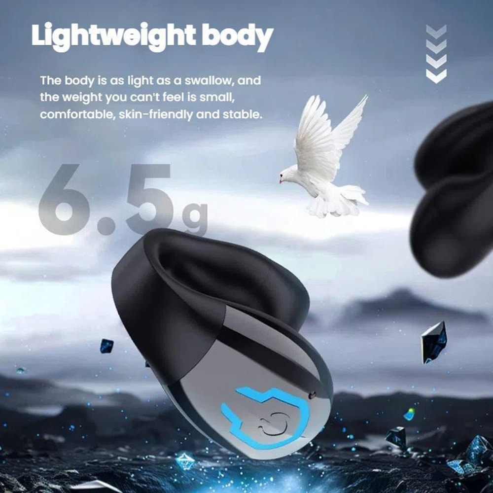 Bluetooth 54 Sports Earbuds Clip On Single Ear Headset With IPX5 Waterproof 8H Playtime 11