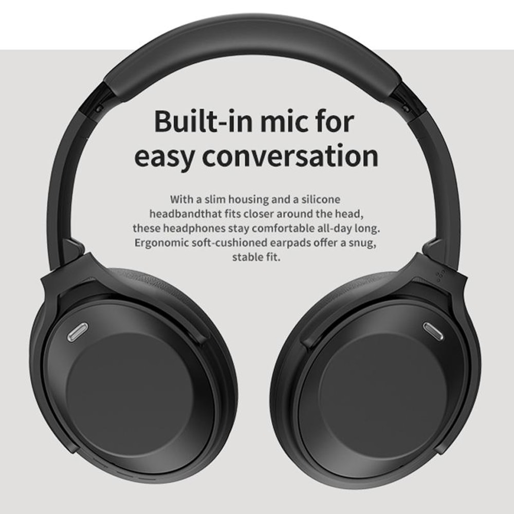 A06 Wireless ANC Headphones With Bluetooth 53 Over Ear Noise Canceling Headset 15