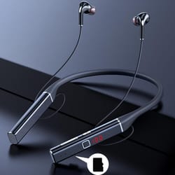 s720 bluetooth neckband headphones with tf card, 100h battery & magnetic sports earbuds