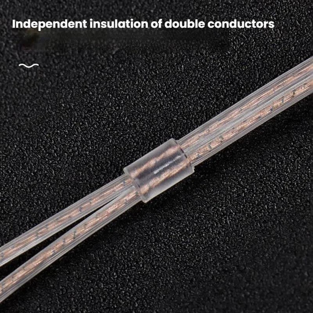 CVJ 078mm 2 Pin Universal IEM Cable With Mic Oxygen Free Copper Audio Upgrade Cable 4