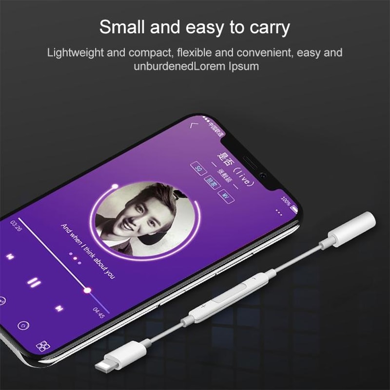 Bluetooth Audio Adapter For IPhone With 35mm Headphone Jack Call Control 5