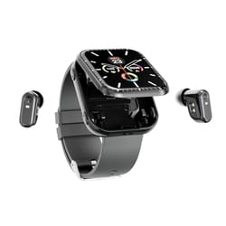 t1 smartwatch with wireless earbuds, bluetooth calling fitness tracker & heart rate monitor