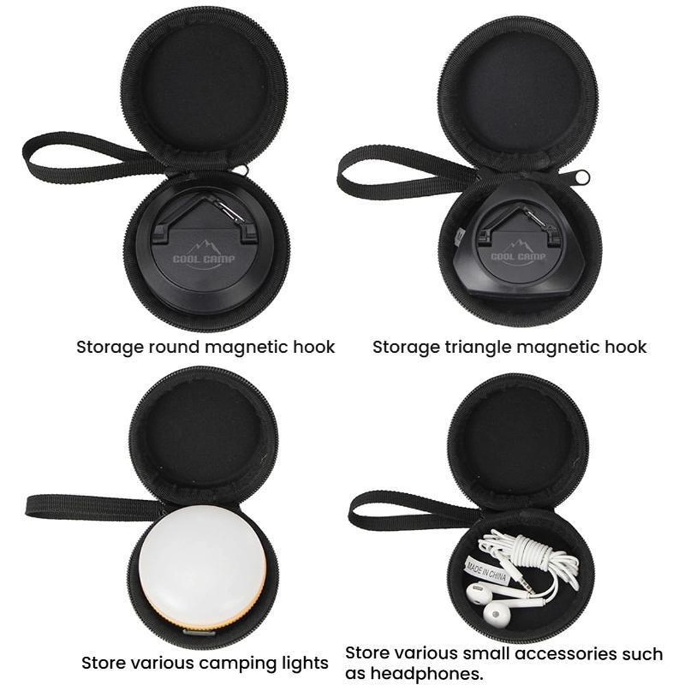 COOL CAMP Portable EVA Headphone Case Coin Pouch For Camping And Travel 7