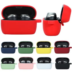 jabra elite 75t silicone case cover with carabiner hook for shockproof everyday protection