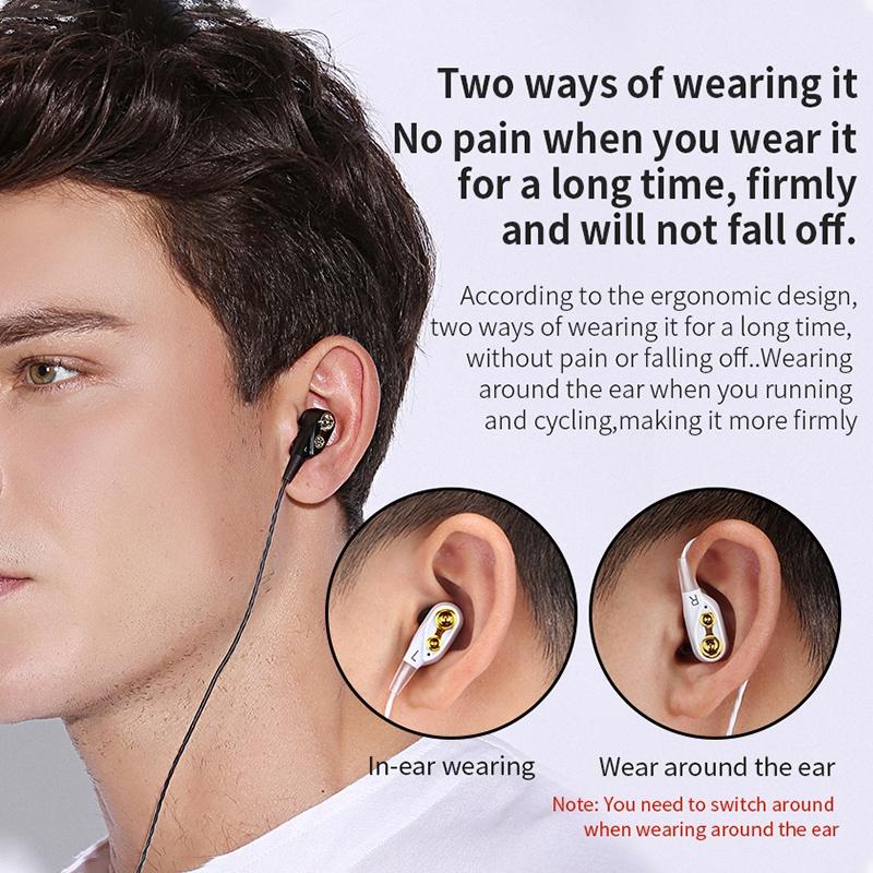 QKZ CK8 HiFi Earbuds With Quad Drivers HD Mic For Sports And Everyday Music 13