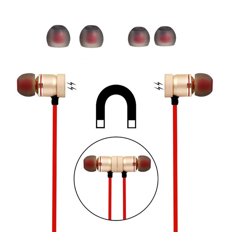 MoreBlue S07 Wireless Bluetooth Earbuds With Magnetic Neckband Deep Bass Stereo Sound 4