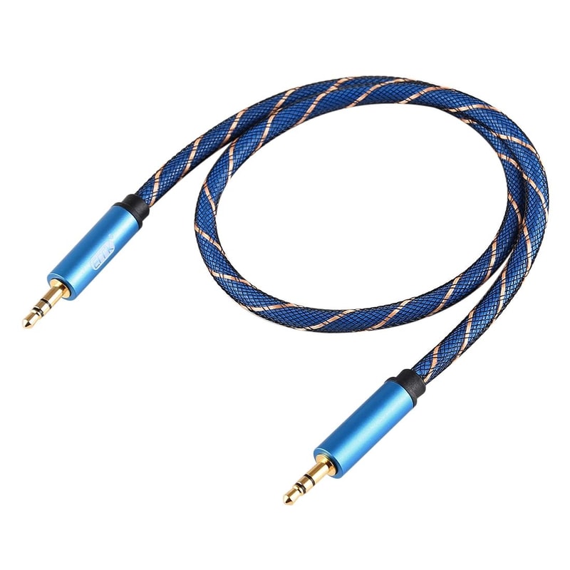 EMK Braided 35mm AUX Audio Cable For Headphones Speakers Laptops 2