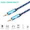 EMK Braided 35mm AUX Audio Cable For Headphones Speakers Laptops 5