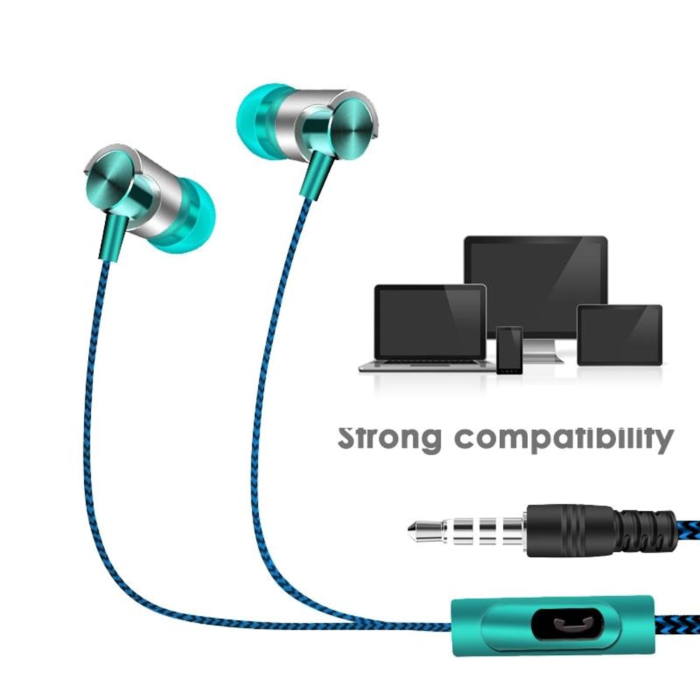 Super Bass Wired Sport Earbuds With Mic And Noise Cancelling In Ear Headphones 8