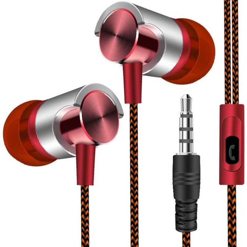 Super Bass Wired Sport Earbuds With Mic And Noise Cancelling In Ear Headphones 6