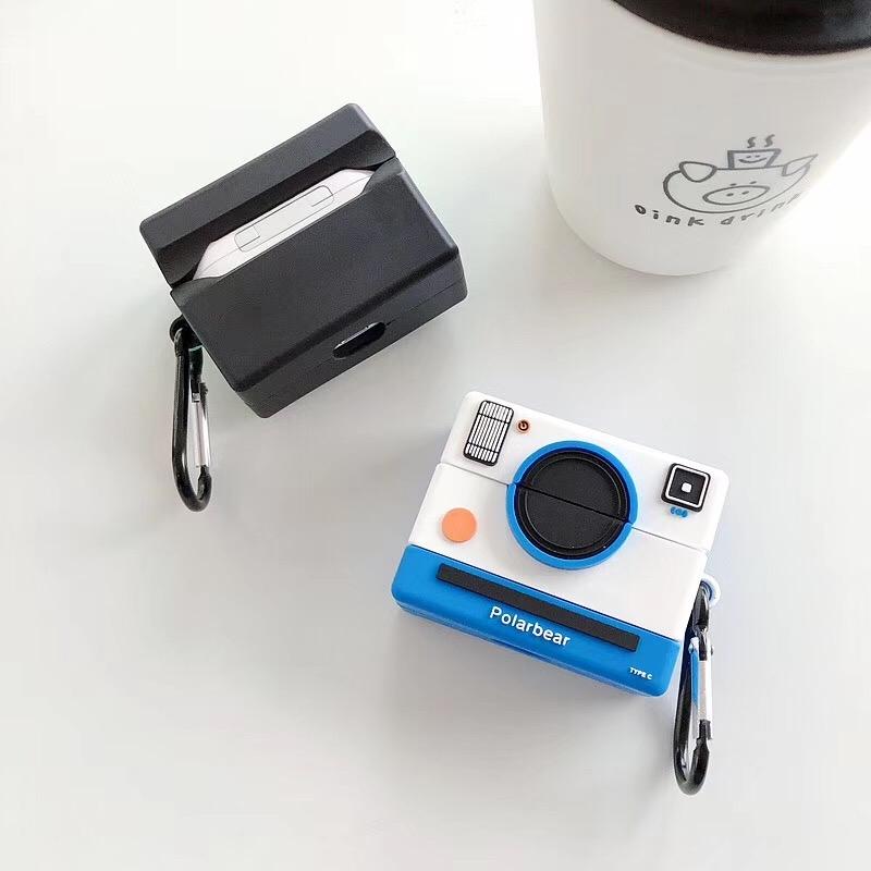 Camera Style AirPods Pro Case Cover With Bluetooth Earbud Protection 5