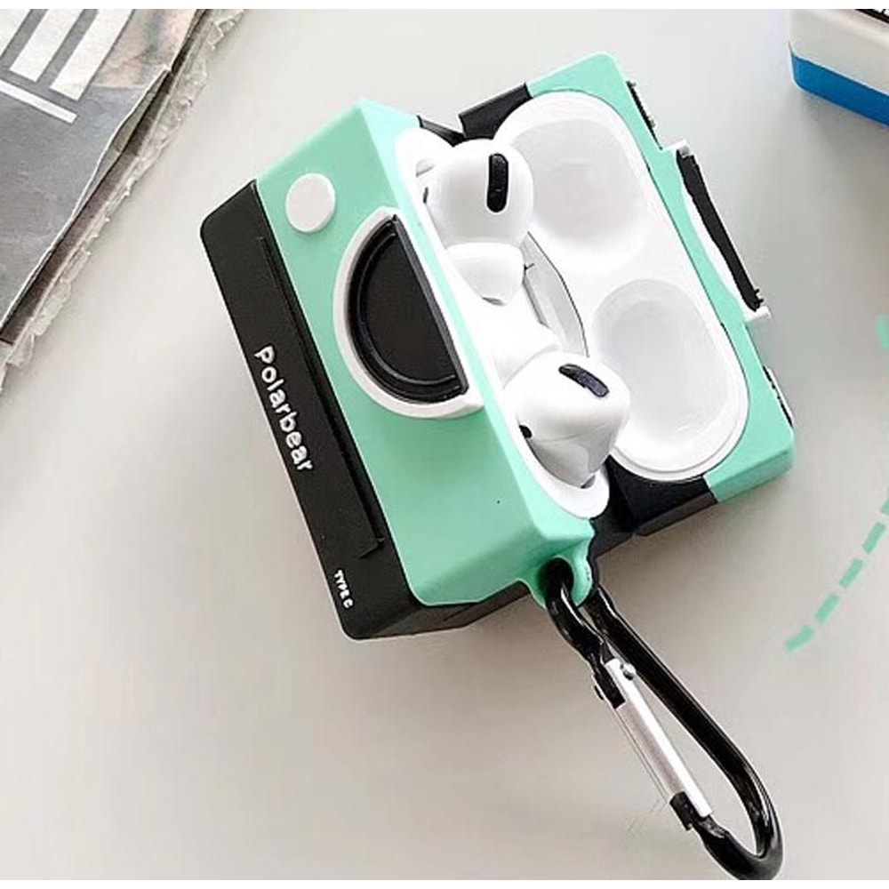 Camera Style AirPods Pro Case Cover With Bluetooth Earbud Protection 2