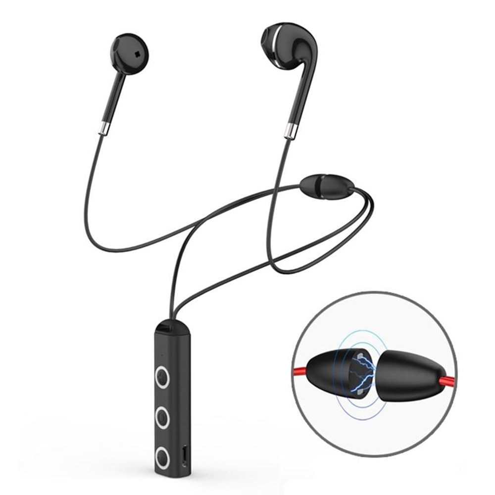 BT313 Bluetooth Sports Earbuds With Magnetic Neckband And HD Stereo Bass Mic 0