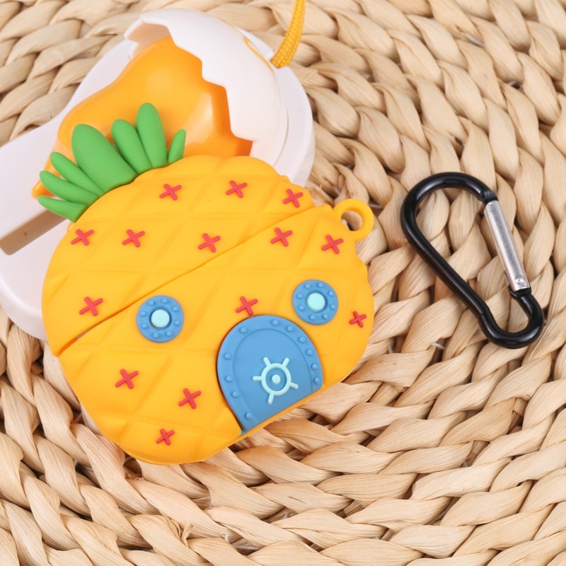 Pineapple AirPods Pro Case Cover Shockproof Silicone Earbuds Protector 0