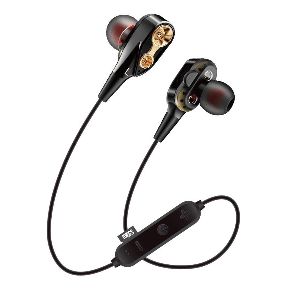 MG G23 Portable Sports Bluetooth V50 Bluetooth Headphones With 4 SpeakersBlack 0