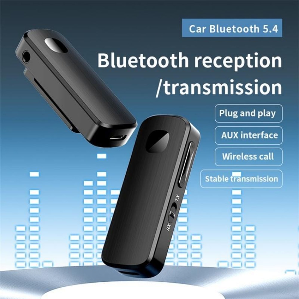 M18 Bluetooth 54 Transmitter Receiver For Car Headphones Speakers With AUX Clip Adapter 5