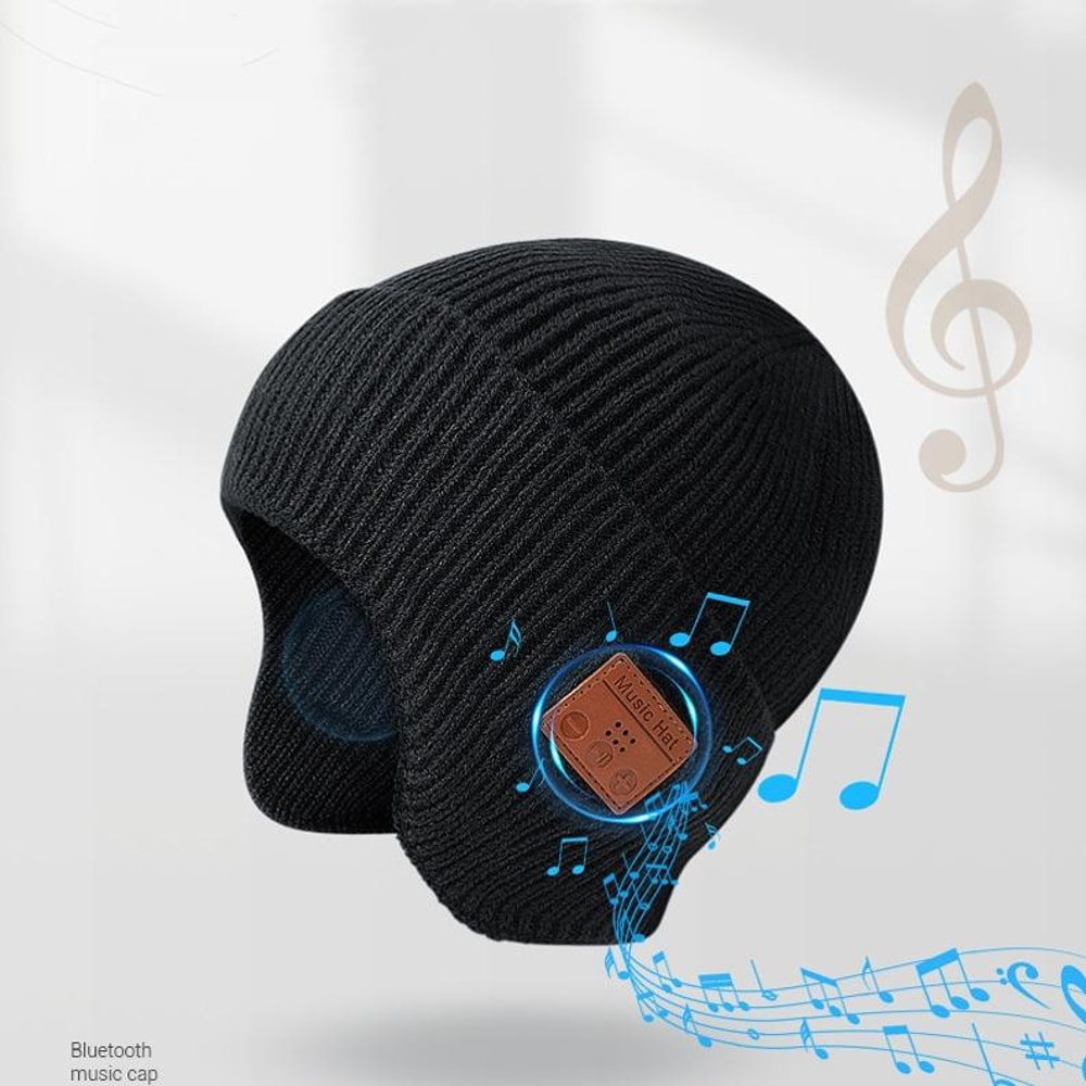 Bluetooth Music Beanie Hat With Wireless Stereo Headphones For Winter Outdoor Sports 6