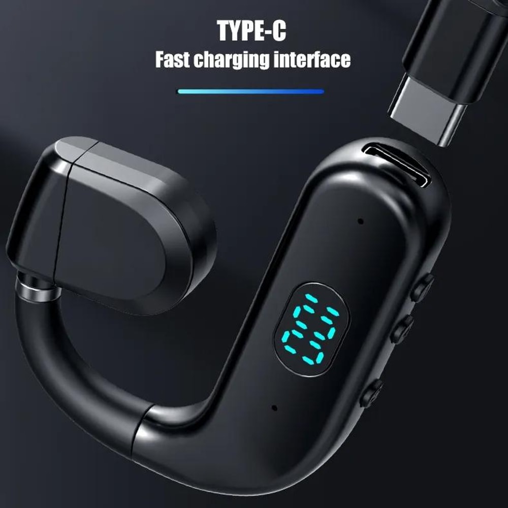 T50 Bluetooth 53 Open Ear Wireless Earbud With Digital Display Noise Reduction 8