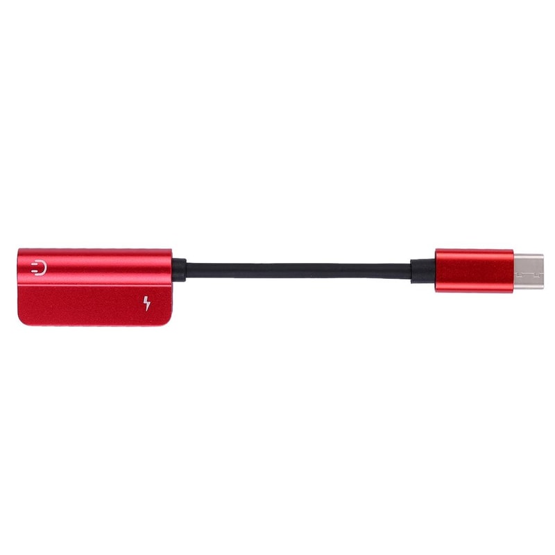 2 In 1 USB C Headphone Adapter Fast Charging Audio Splitter With 35mm Jack 3