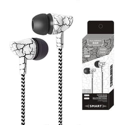 crack design super bass wired earbuds with mic for android & mp3 devices