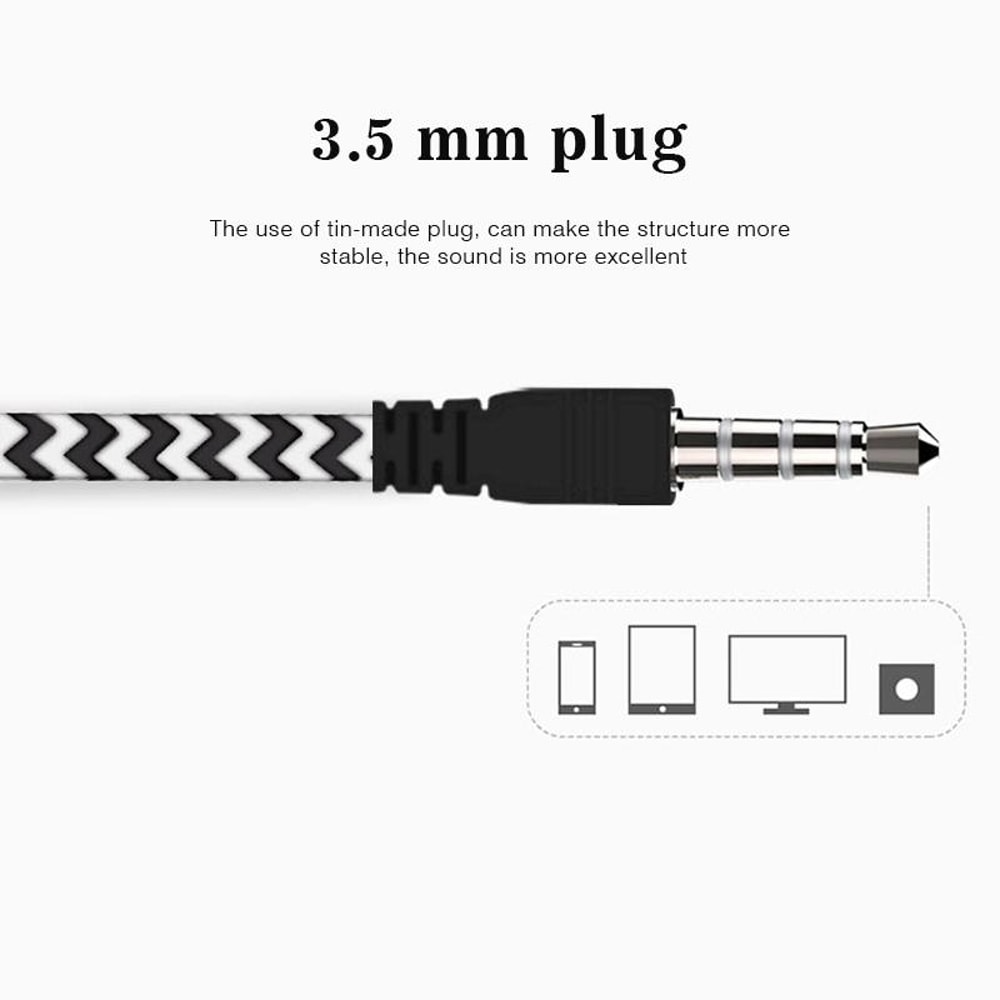 Crack Design Super Bass Wired Earbuds With Mic For Android MP3 Devices 1