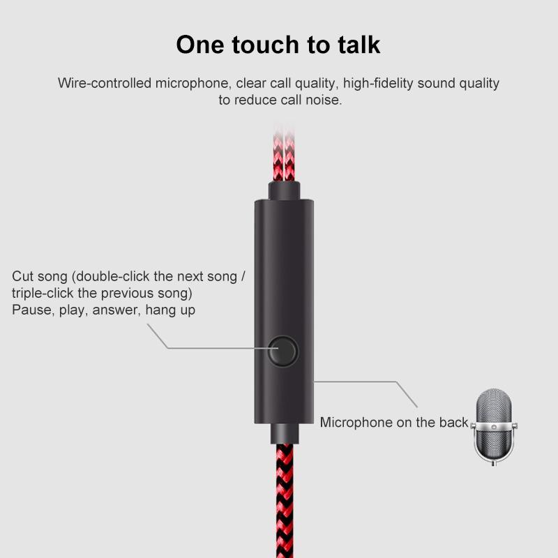 Crack Design Super Bass Wired Earbuds With Mic For Android MP3 Devices 4
