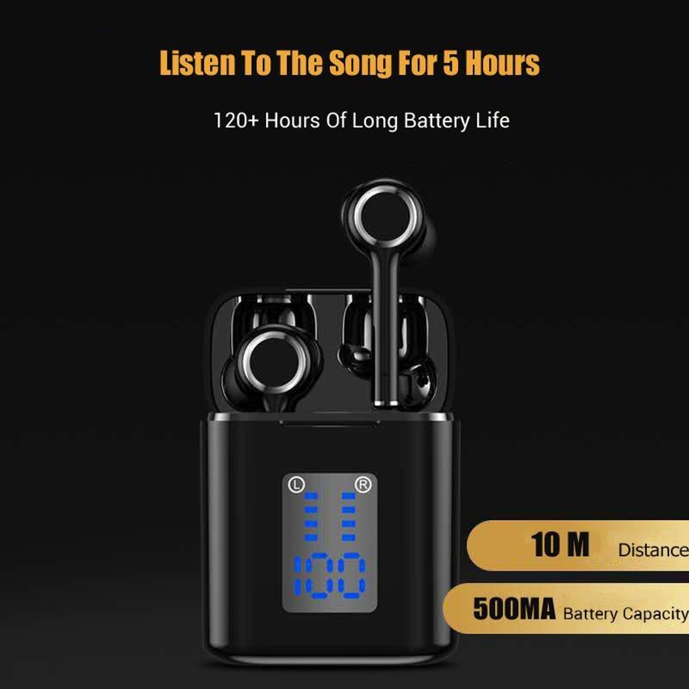 TG TG905 Bluetooth 50 Wireless Earbuds With LED Display Charging Case 4