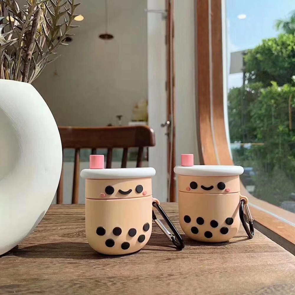 Pearl Milk Tea AirPods Case For Apple AirPods 12 With Protective Charging Cover 3