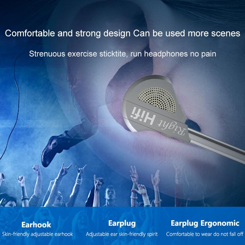 QKZ DM9 All Metal In Ear Headphones With Mic For Sports Gaming Daily Music 5