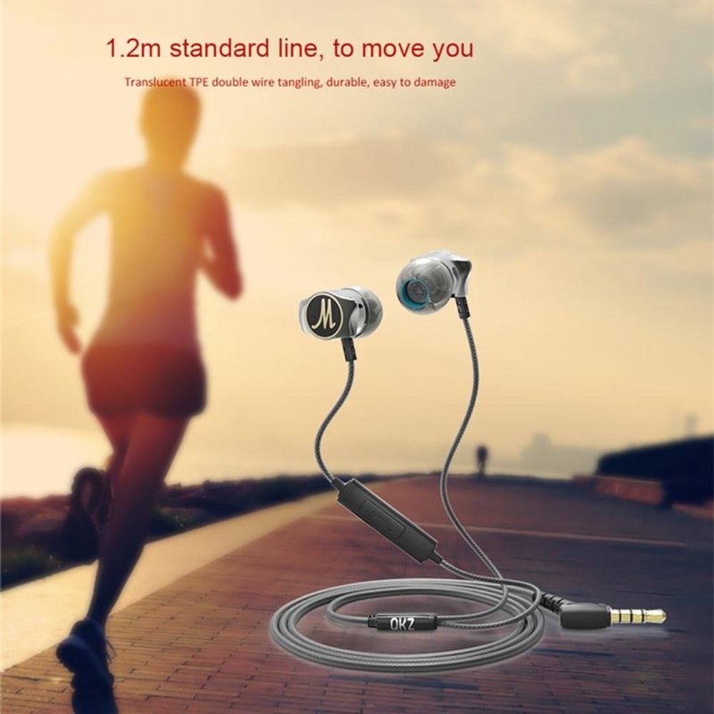 QKZ All Metal In Ear Headphones With Mic For Sports Gaming Daily Music 7