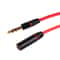 Universal 35mm AUX Extension Cable For Phones Headphones Car Stereo 6