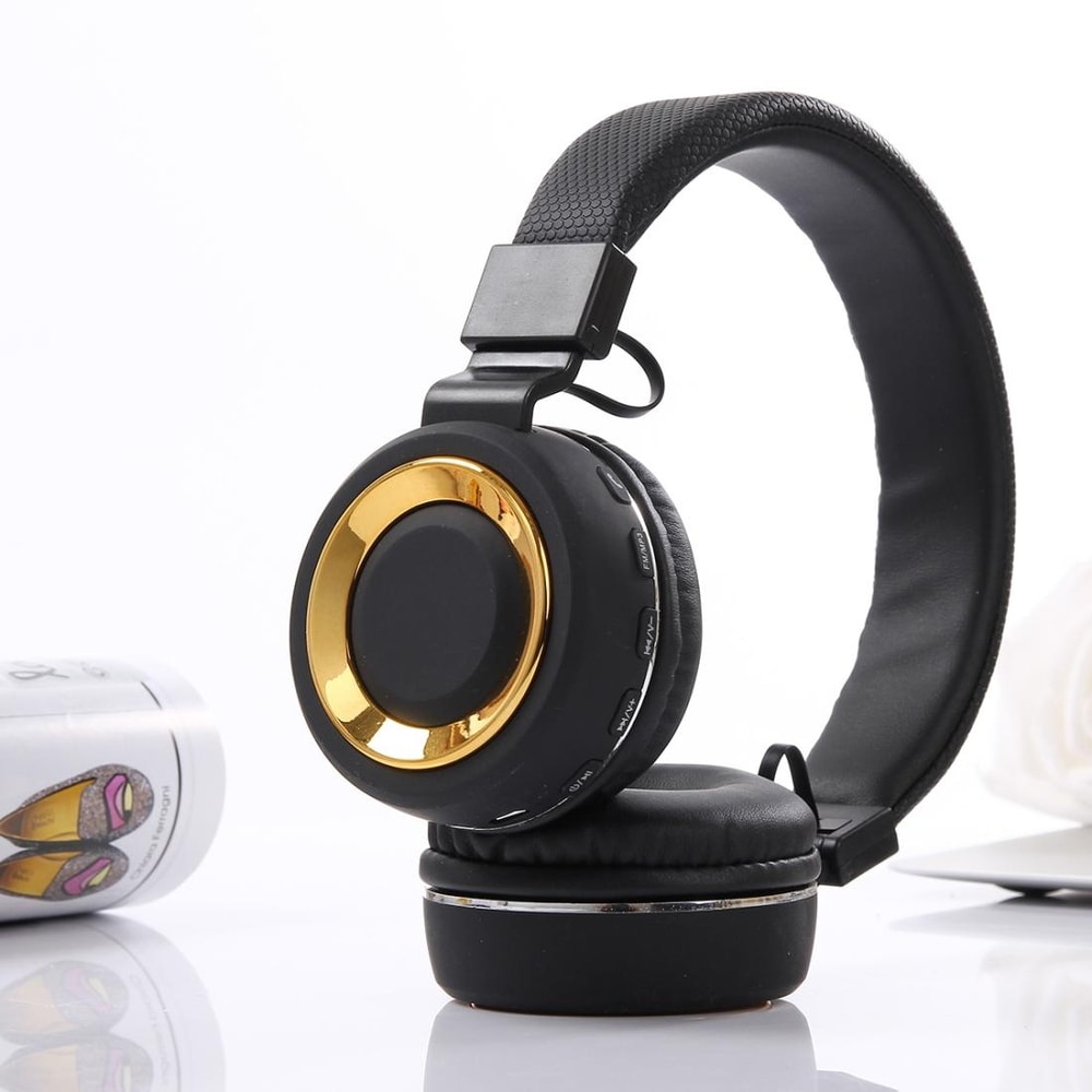 SH 18 Wireless Bluetooth Headphones With FM Radio TF Card Foldable Stereo Headset 6