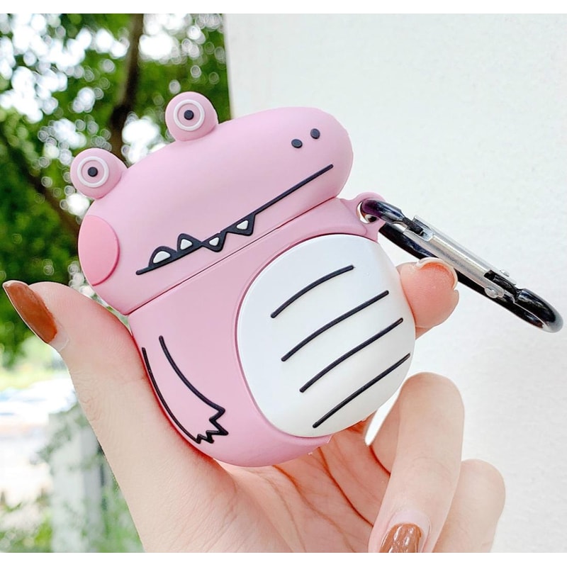 Cute Dinosaur AirPods Case For Apple AirPods 12 Wireless Protective Cover 3