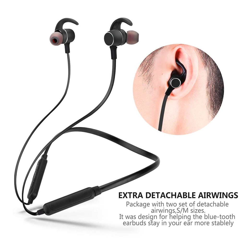 Magnetic Sports Bluetooth Earbuds With Vibration Alerts And Hands Free Calling 7
