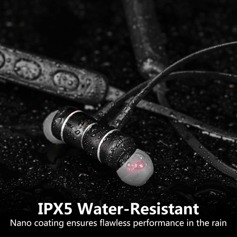 Magnetic Sports Bluetooth Earbuds With Vibration Alerts And Hands Free Calling 9