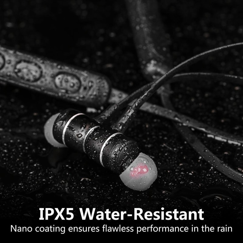 Magnetic Sports Bluetooth Earbuds With Vibration Alerts And Hands Free Calling 9