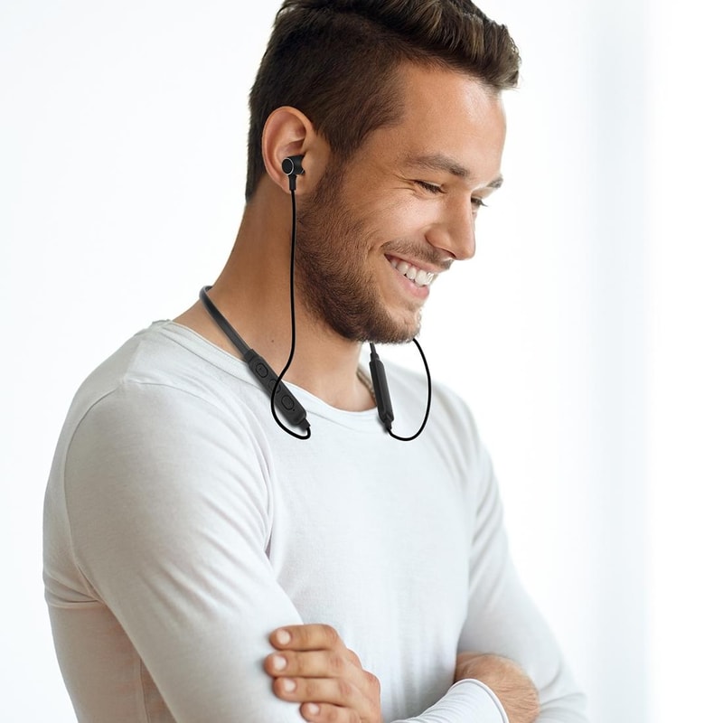 Magnetic Sports Bluetooth Earbuds With Vibration Alerts And Hands Free Calling 10