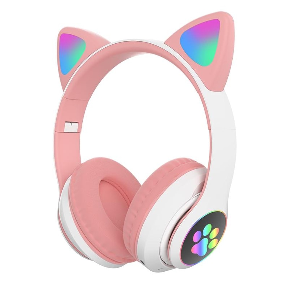 RGB Cat Ear Bluetooth Headphones With Mic TF Card Wired Mode For Kids And Music Lovers 15
