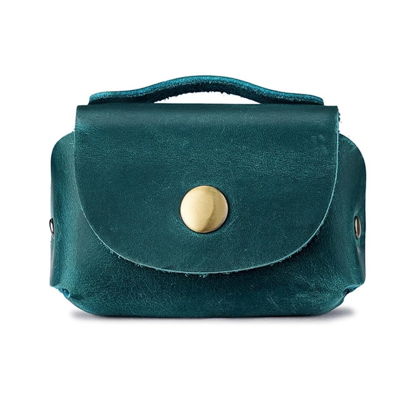 Vintage Genuine Leather Mini Wallet Coin Purse For Cards Cash Everyday Essentials 11