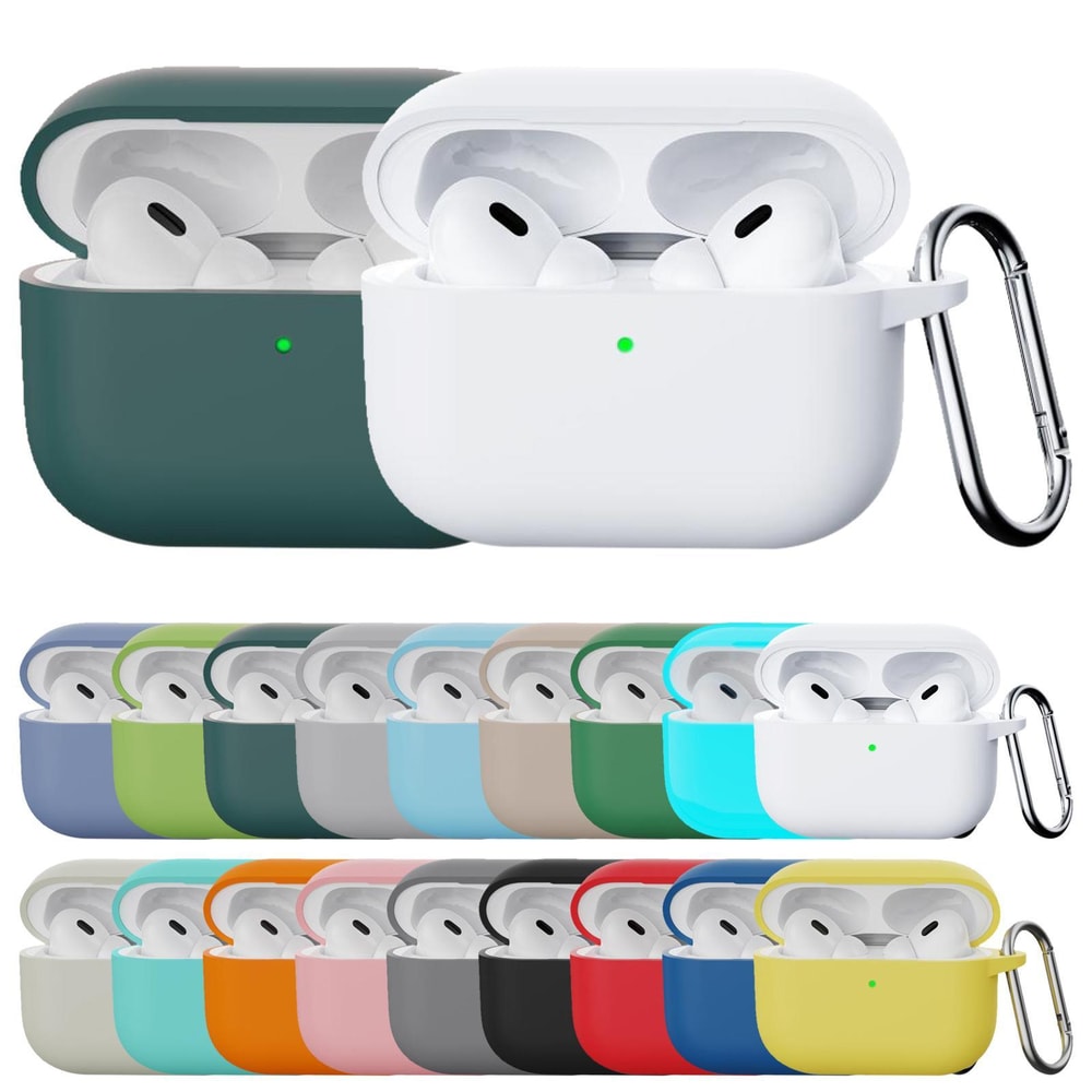 Silicone AirPods Pro 3 Case Cover With Hook And Shockproof Protection 15